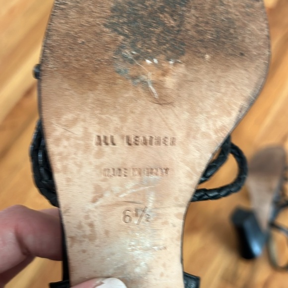 YVES SAINT LAURENT strappy block heel sandal 6.5 - Picture 5 of 6